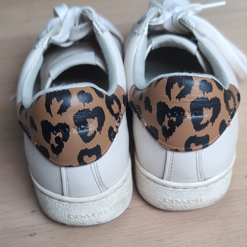 Coach White Leather Sneakers - Picture 2 of 7